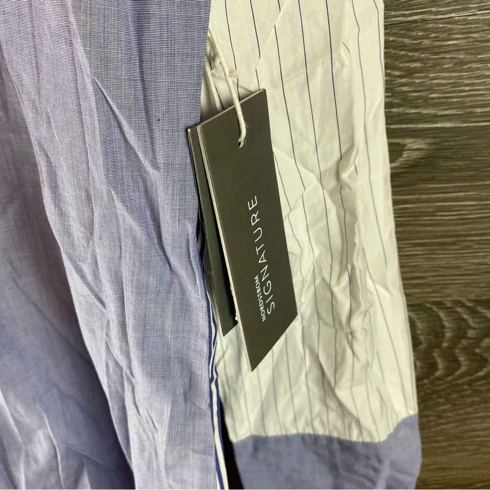 Nordstrom Signature cotton Colorblock button up NWT - Picture 4 of 9